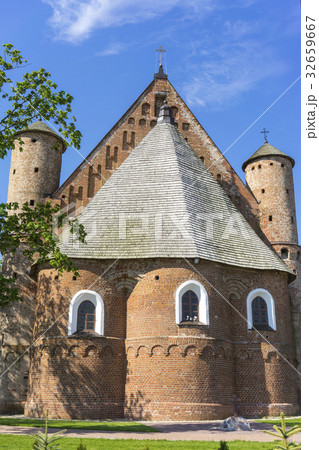 the ancient church of a defensive type 32659667