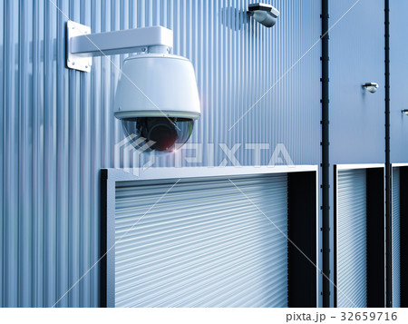security camera in warehouse security camera in warehouse 32659716
