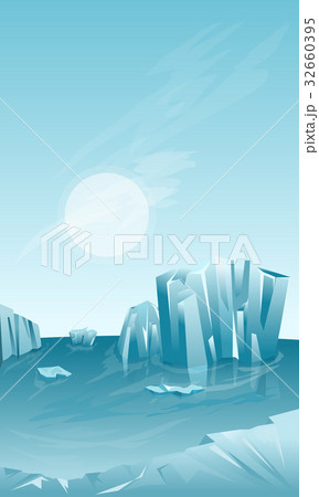 Winter landscape with iceberg Winter landscape with iceberg 32660395