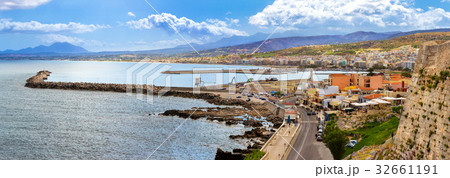 Embankment in resort Rethymno, Crete, Greece Embankment in resort Rethymno, Crete, Greece 32661191