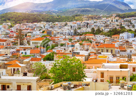 Resort Greek architecture in Rethymno, Crete 32661203