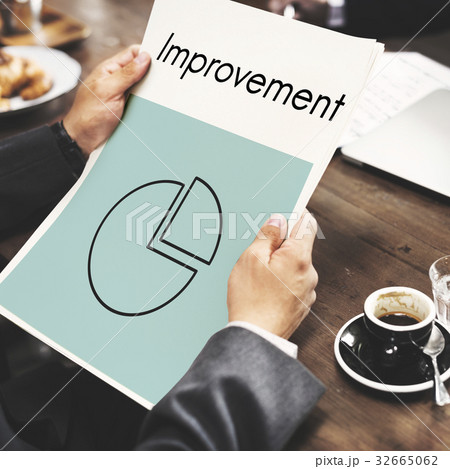 Business progress report pie graph icon 32665062
