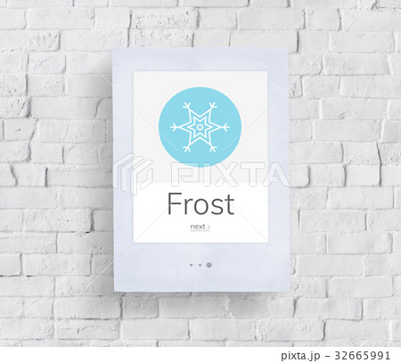 Snow Flake Frost Winter Season Weather Forecast Graphic Snow Flake Frost Winter Season Weather Forecast Graphic 32665991
