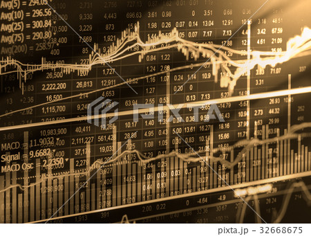 Index graph of stock market financial analysis Index graph of stock market financial analysis 32668675