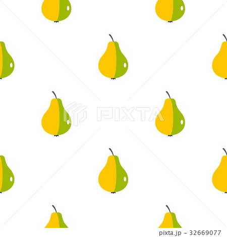 Ripe pear pattern flat 32669077