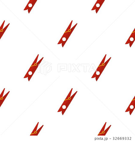 Red clothes pin pattern flat Red clothes pin pattern flat 32669332