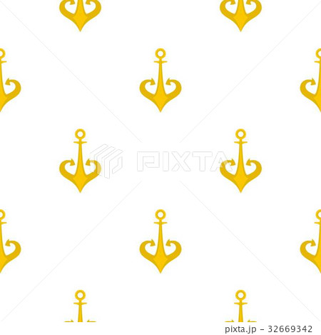 Gold anchor pattern flat 32669342