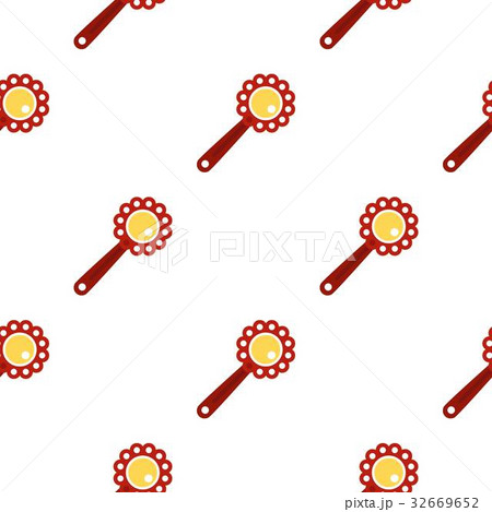 Baby rattle pattern flat Baby rattle pattern flat 32669652