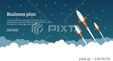 Business plan launching concept, cartoon style 32670256