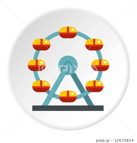 Huge ferris wheel, Canada icon circle Huge ferris wheel, Canada icon circle 32670854