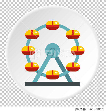 Huge ferris wheel, Canada icon circle 32670854