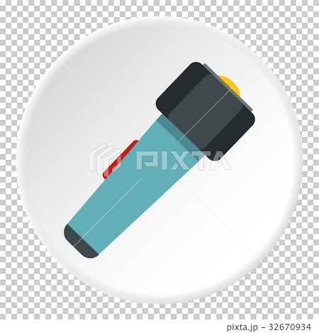 Hand flashlight icon circle Hand flashlight icon circle 32670934