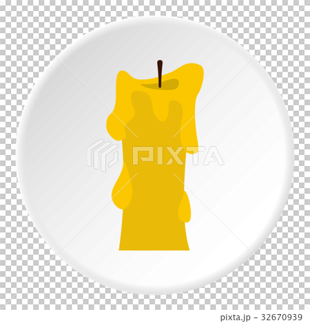 Thick candle icon circle Thick candle icon circle 32670939