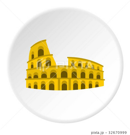 Coliseum icon circle Coliseum icon circle 32670999