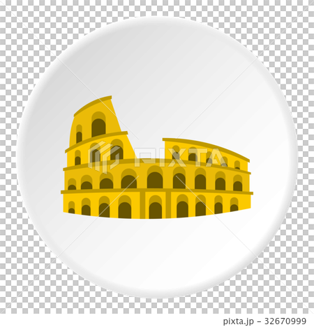 Coliseum icon circle Coliseum icon circle 32670999
