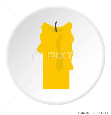 Decorative candle icon circle 32671013