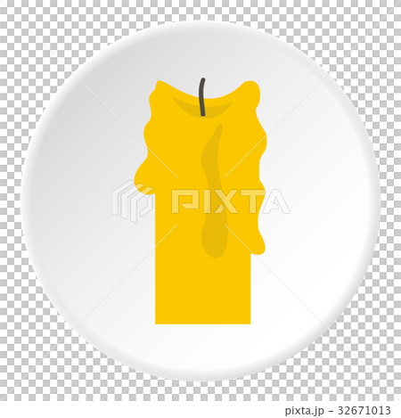 Decorative candle icon circle 32671013