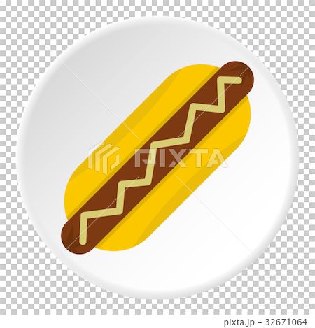 Brazil flag on Brazilian map, icon circle 32671064