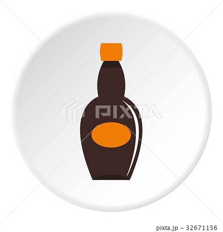 Big bottle icon circle 32671156