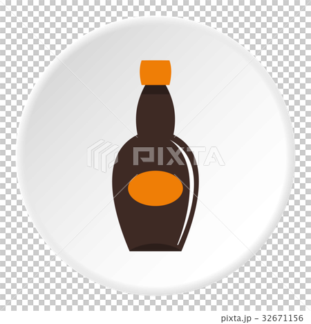 Big bottle icon circle 32671156