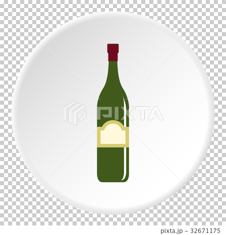 One bottle icon circle One bottle icon circle 32671175