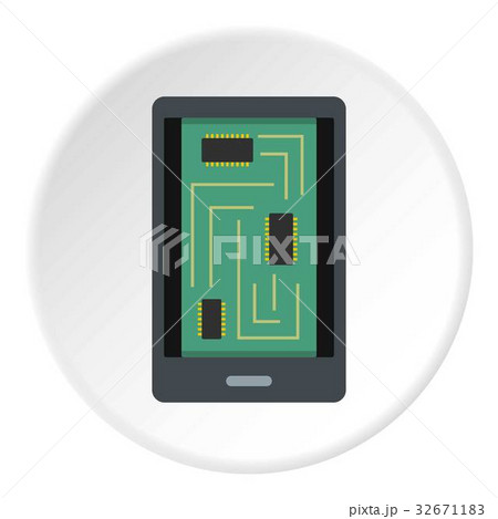 Banana skin icon circle 32671183