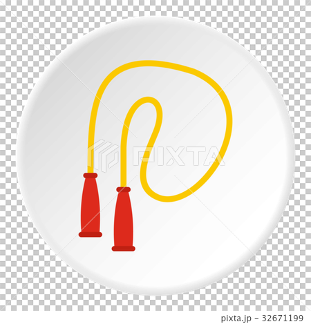Skipping rope icon circle Skipping rope icon circle 32671199