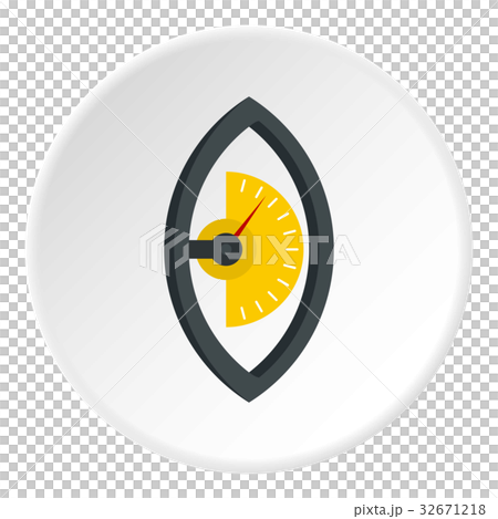 Hand power meter icon circle 32671218
