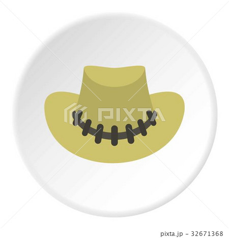 Cowboy hat icon circle Cowboy hat icon circle 32671368
