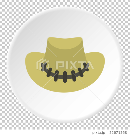 Cowboy hat icon circle Cowboy hat icon circle 32671368