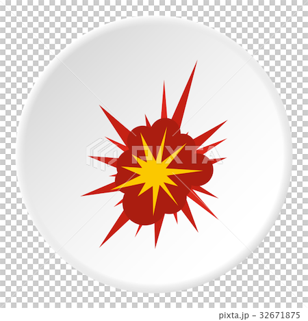 Nucleate explosion icon circle 32671875