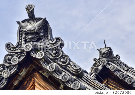 建仁寺 法堂 鬼瓦 建仁寺 法堂 鬼瓦 32672086
