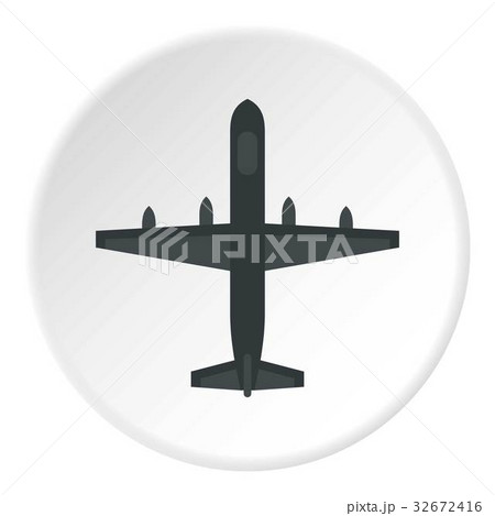 Large aircraft with missiles icon circle Large aircraft with missiles icon circle 32672416