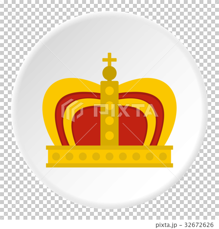 Monarchy crown icon circle 32672626
