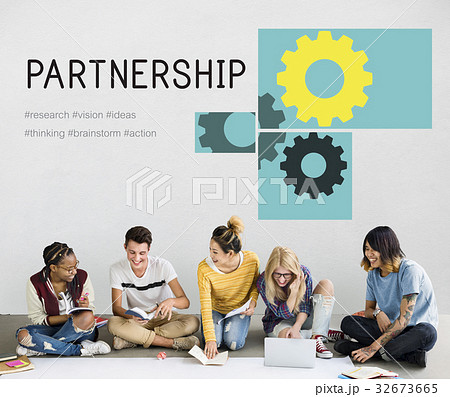 Gear Cog Collaboration Development Graphic 32673665