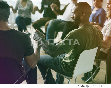 Business people having an interaction during seminar Business people having an interaction during seminar 32674280