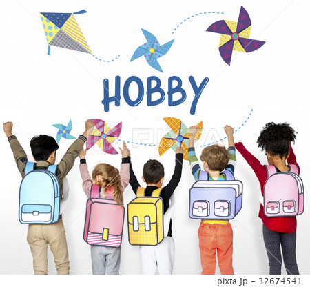 Childhood Leisure Hobby Imagination Concept Childhood Leisure Hobby Imagination Concept 32674541