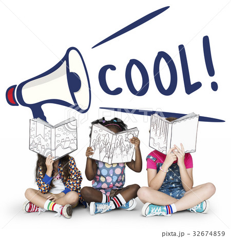 Cool Kids Megaphone Speaker Graphic 32674859