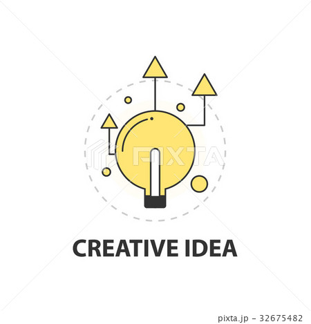 Light bulb creative idea icon business concept Light bulb creative idea icon business concept 32675482