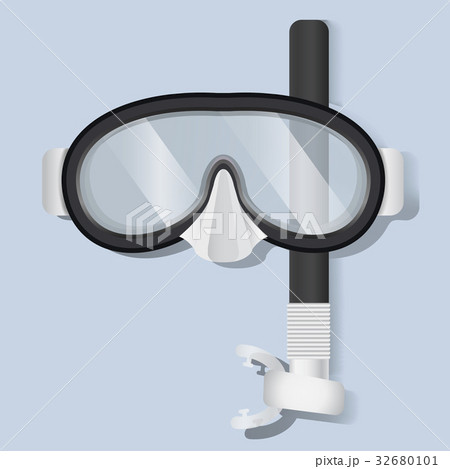 Snorkeling Scuba Mask Diving Equipment Vector Illustration Snorkeling Scuba Mask Diving Equipment Vector Illustration 32680101