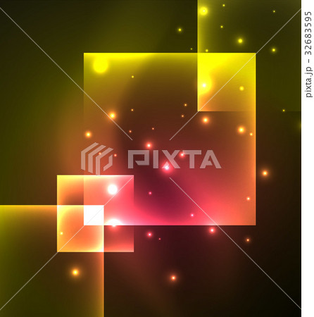 Dark background design with squares and shiny 32683595