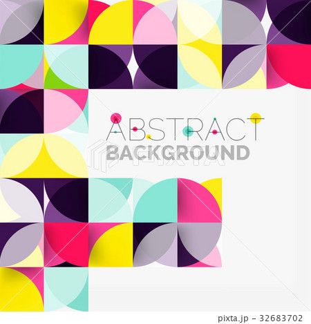 Modern geometrical abstract background circles 32683702