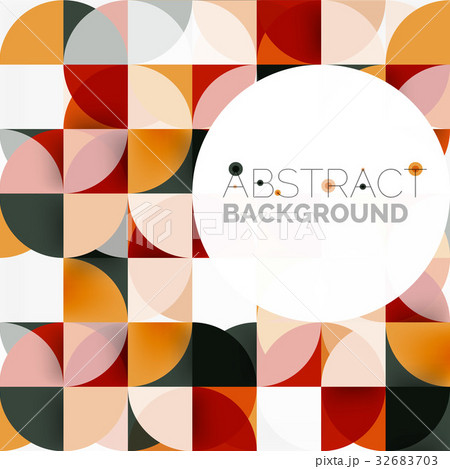 Modern geometrical abstract background circles 32683703