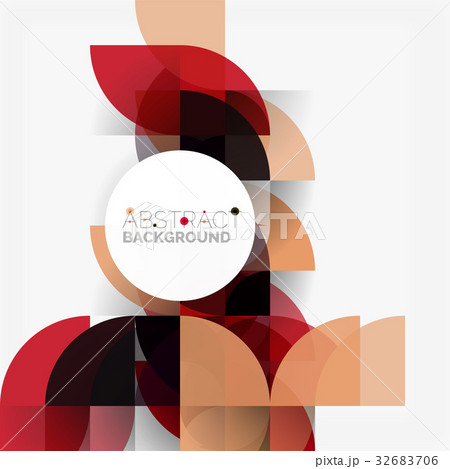 Modern geometrical abstract background circles 32683706
