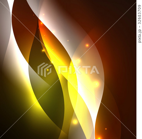 Illuminated neon waves 32683709