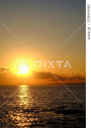 海岸の夕日・黒崎の鼻 32684080