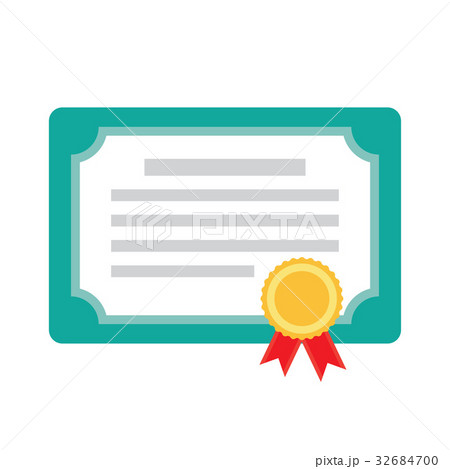 Diploma, certificate, award icon 32684700