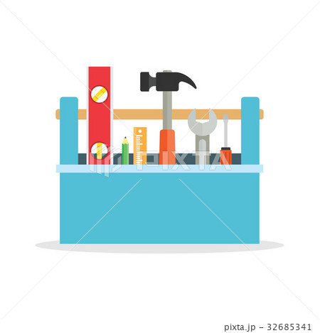 Toolbox with tools. 32685341