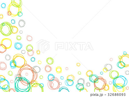 手描き模様 テクスチャー フレームのイラスト素材 32686093 Pixta