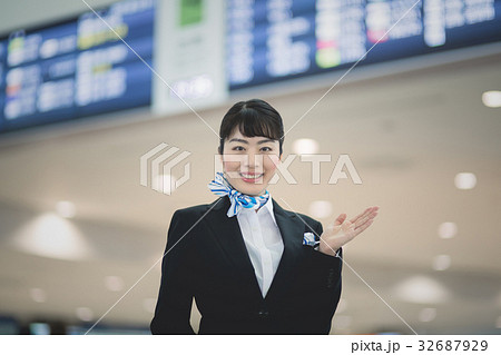 空港　乗務員 32687929